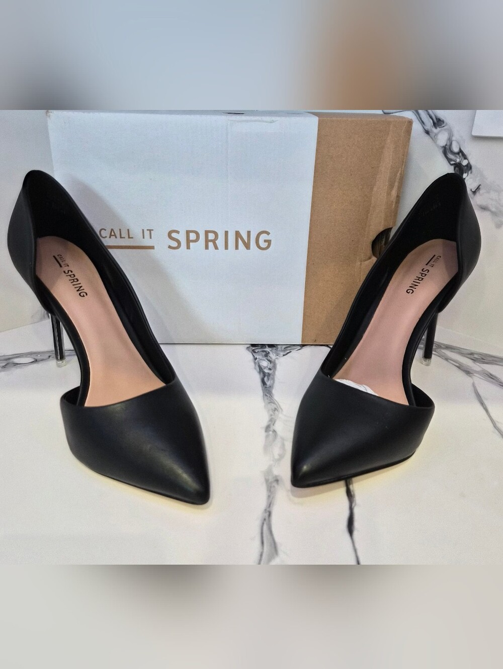 Call IT Spring Pointed Black Heel